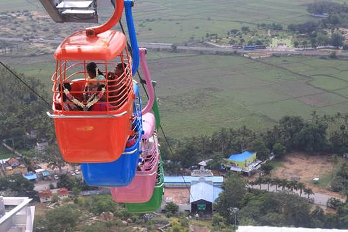 பழனி ரோப்கார் பக்தர்கள் பயன்பாட்டுக்கு வந்தது